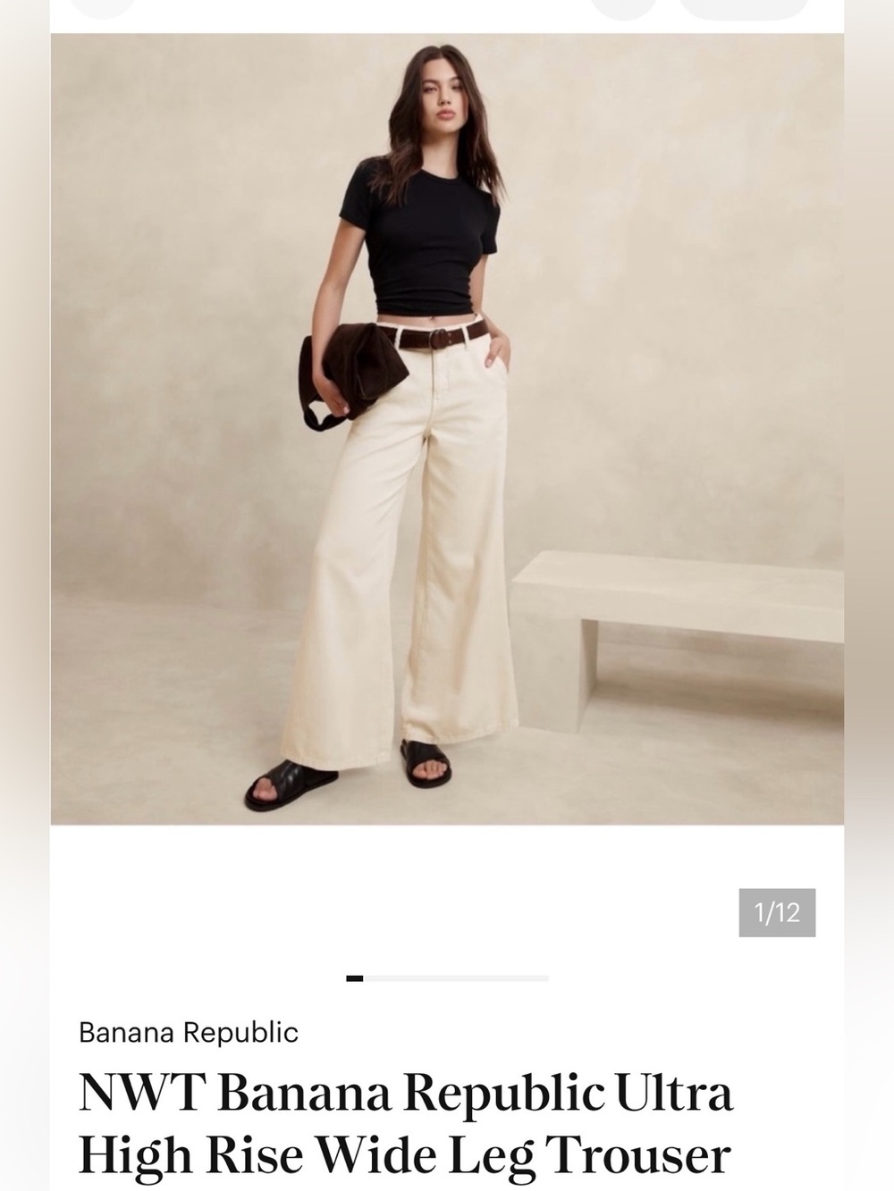 Banana Republic Ultra High-Rise Wide-Leg Trouser Jeans